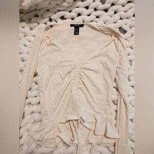 Forever 21 Cream Croptop